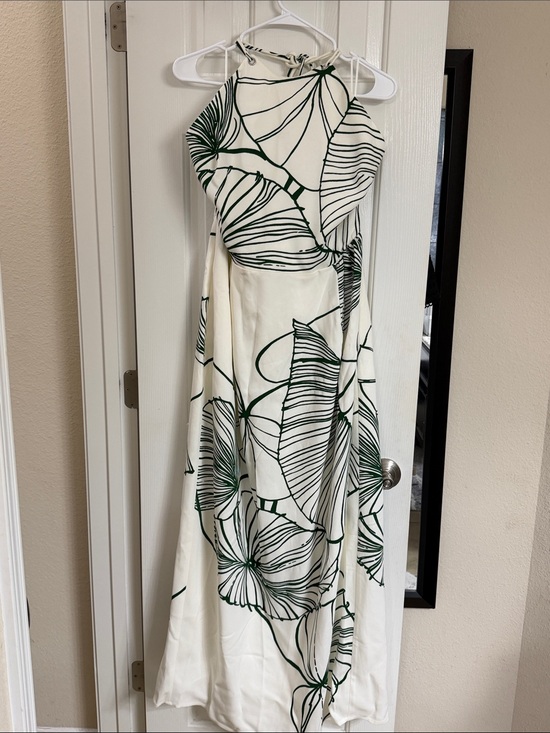 Reiss Dresses & Skirts - REISS Maxi  Dress. NEW w Tags. Green / White Halter